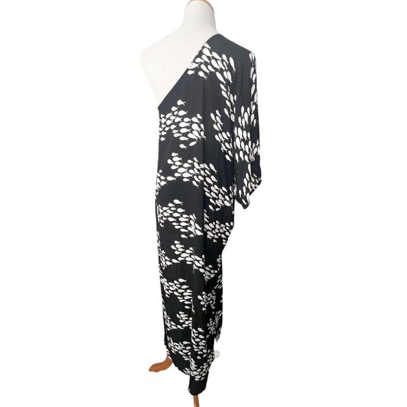 Ava Sky Hawaii Womens Large Black Fish Print One Shoulder Maxi Dress - Picture 4 of 12